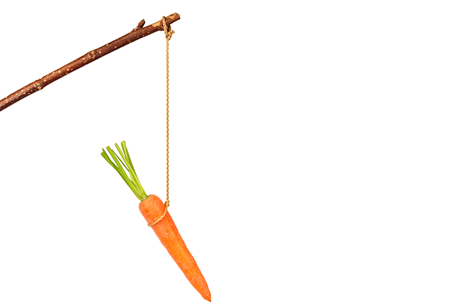 Carrot on a stick